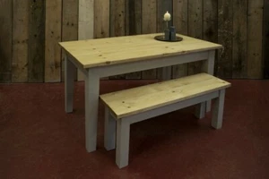 Solid pine rustic handmade tables, farmhouse style - Picture 1 of 11