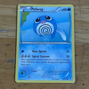 Pokemon TCG Poliwag 15/111 XY Furious Fists Regular Common English - Picture 1 of 2