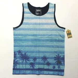 Urban Pipeline Graphic Tank Color Blue Palm Trees Mens Size XL New - Picture 1 of 1
