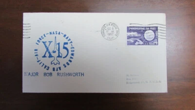 UNITED STATES SPACE X-15 COVER PILOT RUSHWORTH AUGUST 1962 - Image 1 of 2