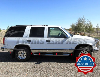 1992-1999 GMC Yukon 4Dr N/Flare Rocker Panel Trim Accent Cover 6 1/4" 10Pc FL - Image 1 of 4