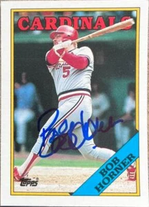 Bob Horner Autographed 1988 Topps Traded #50T - Picture 1 of 1
