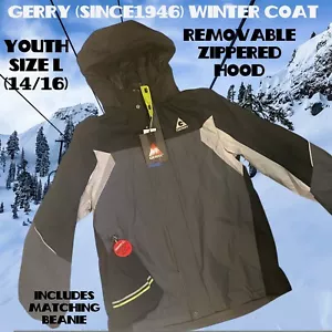 Gerry Jacket Coat Youth SZ Large 14/16 Skiing School Cold Weather Lined Hood NWT - Picture 1 of 14