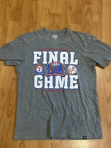 TEXAS RANGERS Baseball FINAL GAME in Globe Life Park T-Shirt SZ S Sept 29 2019 - Picture 1 of 5