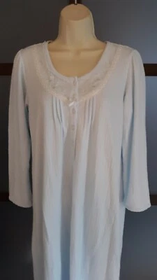 Vestido de Noche Miss Elaine Largo Cálido Franela Talla Pequeña Noches Frías Foto 1 de 4