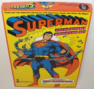 Superman Colorforms Adventure Set Featuring Magic Telephone Booth 1978 Unused - Picture 1 of 10