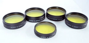 5x Heliopan Yellow Push-On Lens Filter 60mm/54mmFor Arriflex, Zeiss, Voigtlander - Picture 1 of 4