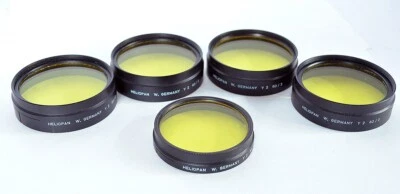 5x Heliopan Yellow Push-On Lens Filter 60mm/54mmFor Arriflex, Zeiss, Voigtlander - Image 1 of 4
