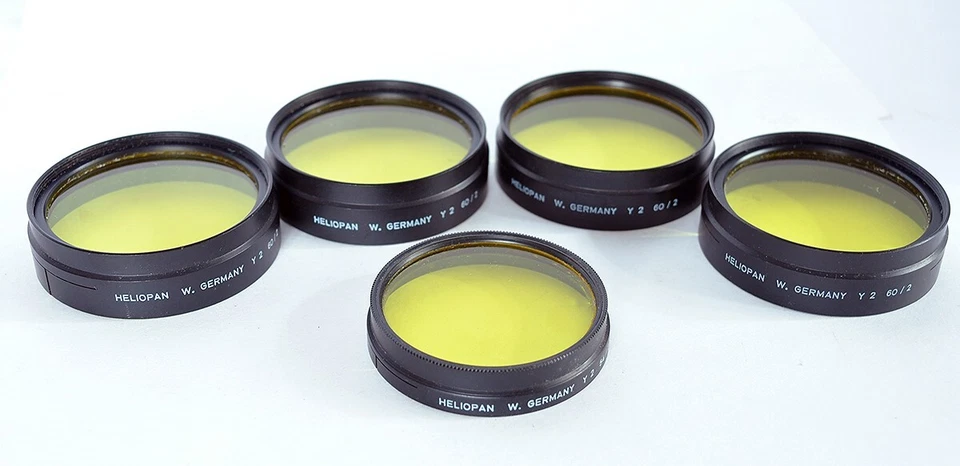 5x Heliopan Yellow Push-On Lens Filter 60mm/54mmFor Arriflex, Zeiss, Voigtlander - Image 1 of 4