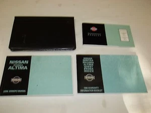 1996 NISSAN ALTIMA OWNER'S MANUAL 4/PC.SET & BLACK NISSAN FACTORY CASE.FREE S/H - Picture 1 of 1