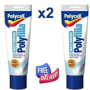 2 x 4000g Polycell Polyfilla Multi Purpose Ready To Use - FREEPOST - Picture 1 of 1