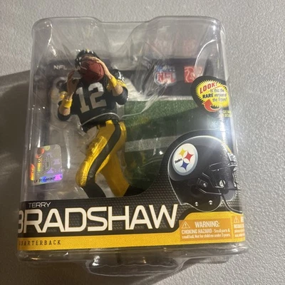 Figura Mcfarlane Toys TERRY BRADSHAW Steelers NFL Serie 26 - Pequeña Tear See Pic Foto 1 de 4