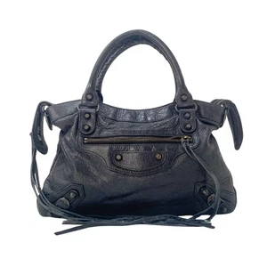 BALENCIAGA The First Black Calfskin Two Way Bag - Picture 1 of 15