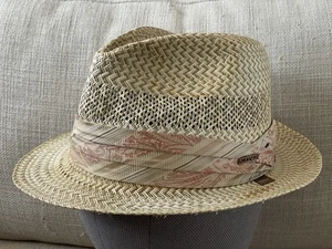 Stetson Delaco Player Gr. 7 1/8 / 57 Strohhut Fedora  - Bild 1 von 9