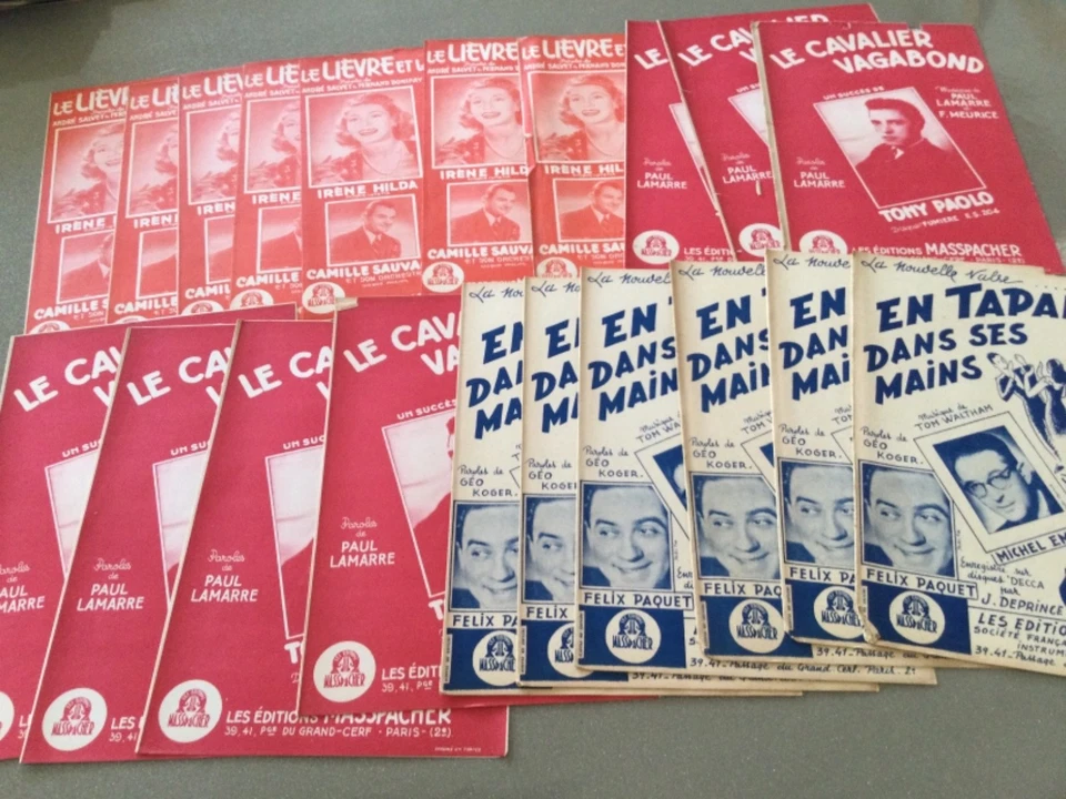 LOT DE  20 PARTITIONS ANCIENNES - Photo 1/1