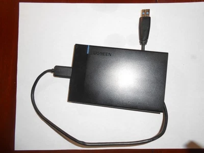 500GB Western Digital Black Hard Drive in UGREEN portable case w/ cable - USED - Image 1 of 2