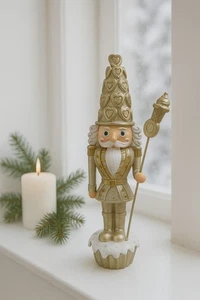 Clayre&Eef Nussknacker, Gold, Weihnachtsdekoration, Cupcake - Bild 1 von 1