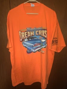 Detroit Woodward Dream Cruise T-Shirt Größe 2XL STAFF Farbe Neon Orange 2015 - Bild 1 von 4