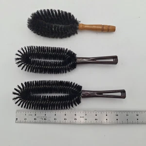 2pc+ Stanley Home Products 11" Clothes Lint Brush Plastic Handle Black Bristles - Picture 1 of 15
