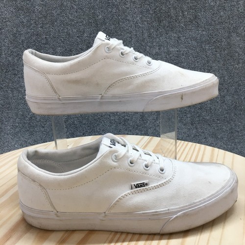 Scarpe Vans donna 10 sneakers skateboard bianco tela stringate basse 721356