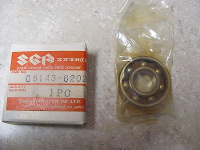 Rodamiento de rueda nuevo OEM Suzuki 1968-2015 T500 TC250 TS185 08143-62027 Foto 1 de 3
