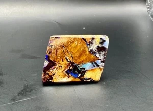 Piedra preciosa de ópalo de roca pulida de alta calidad 5 g (25 quilates) - azul verde púrpura - Imagen 1 de 6