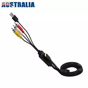 HDMI to 3RCA AV Converter Adapter Cable Lead USB Power Supply For HDTV Box - Picture 1 of 12