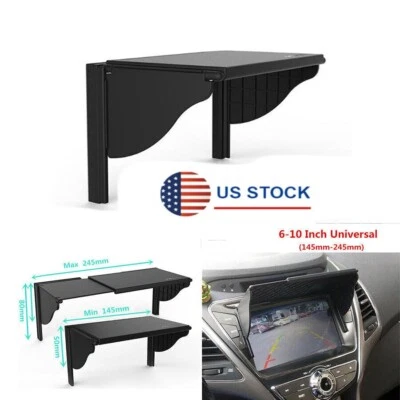 GPS Navigation Sun Visor Sunshade For 6-10 Inch Universal Car Radio Adjustable - Imagem 1 de 4