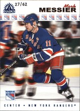 2001-02 Pacific Adrenaline Blue #128 Mark Messier /62