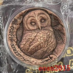 2023 Samoa-Tree Cave Series-Grey Owl 25 Cents copper coin-Ultra High Relief! - Picture 1 of 13