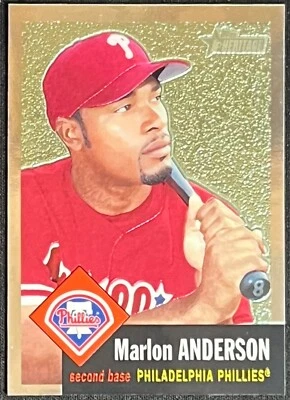 2002 TOPPS HERITAGE MARLON ANDERSON CHROME #/553 - Image 1 of 2