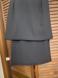 Neu mit Etikett Schal Polyester/Satin Body Kleid Wickeloptik schwarz rot - Bild 1 von 6