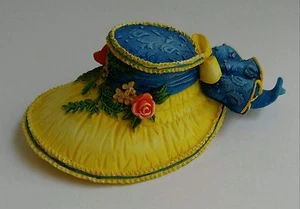 Willow Hall Day Dreamer Collectible Display Hat Miniature Circa 1838 Yellow - Picture 1 of 9