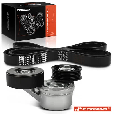 2x Kit de componentes de transmisión por correa Serpentine para Jeep Grand Cherokee WJ 1999 2000-2003 Foto 1 de 4