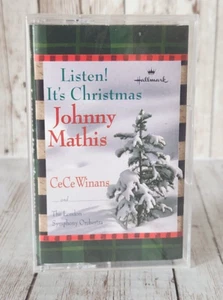 1999 Hallmark "Listen! It's Christmas!" Johnny Mathis CeCe Winans Cassette - Picture 1 of 3