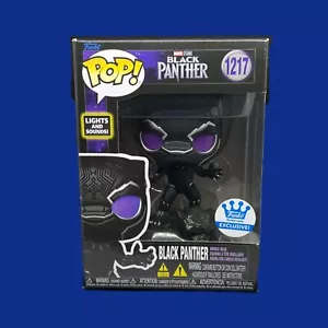Neu Funko Pop Exclusive #1217 Black Panther mit Licht und Sound - Bild 1 von 7