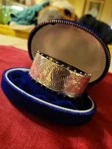 Antiker breiter Armreif Armreif Sterlingsilber 1882 - Bild 1 von 8