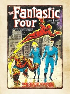 decorative home decor fantastic four comic metal tin sign - Foto 1 di 4