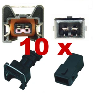 Fuel Injection Connectors - BOSCH EV1 (10 x SET) car injector plug tuning fcc - Picture 1 of 4