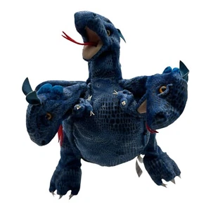 FOLKMANIS 3 Headed Dragon Puppet Blue - Picture 1 of 9