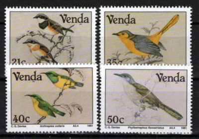 South Africa Venda 221-224 MNH Birds Nature Wildlife ZAYIX 0424S0076M - Image 1 of 3