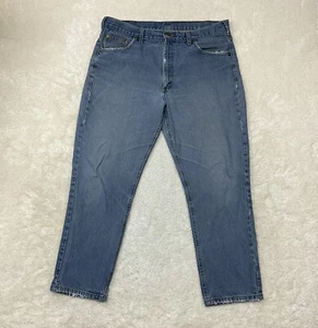 Pantalones de mezclilla azul de corte tradicional Carhartt para hombre talla 38x30 - Imagen 1 de 12