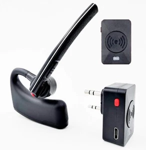 Talkie Walkie Bluetooth Headset PTT earpiece Handfree Wireless Headphone Mic ... - Zdjęcie 1 z 7