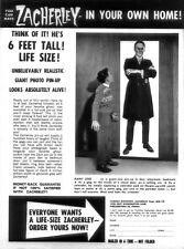 Vintage Zacherley "6 Foot Poster " Sold in Famous Monsters of Filmland 