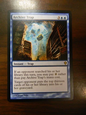MTG Zendikar Archive Trap Unplayed Excellent - NM - Image 1 of 2