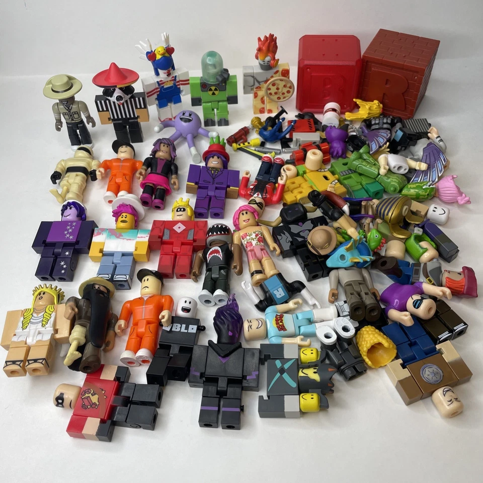 R0BL0X Juguetes Mini Figuras de Acción Gran Lote de Estatuillas y Accesorios Cajas de Bonificación Foto 1 de 1
