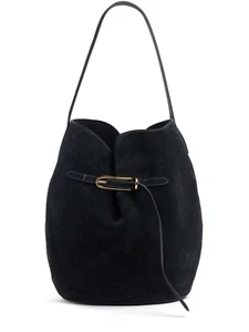 LIFFNER Belted Large Black Tote Bag New And Authentic - Picture 1 of 4