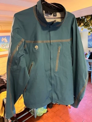 Mountain Hardwear Conduit Synchro Softshell Jacket Mens XL Blue/Green Full Zip - Image 1 of 4