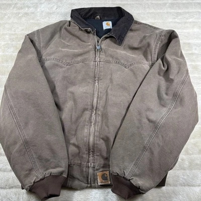 Vintage Carhartt J14 CHT Santa Fe Chocolate Brown Workwear Jacket Men’s XL - Image 1 of 4