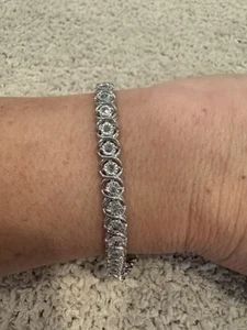 Brilliant Natural Diamond Tennis Bracelet - Picture 1 of 4